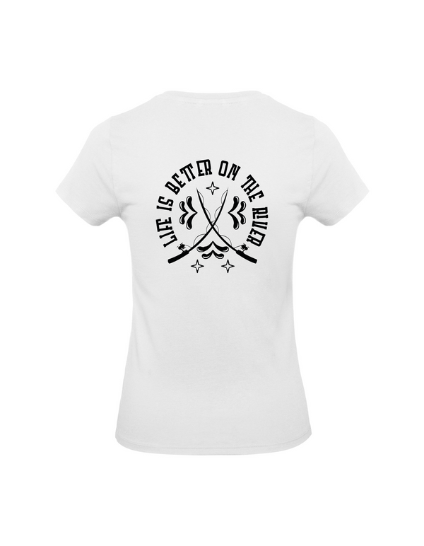 T-Shirt Damen "Life is better on the river"