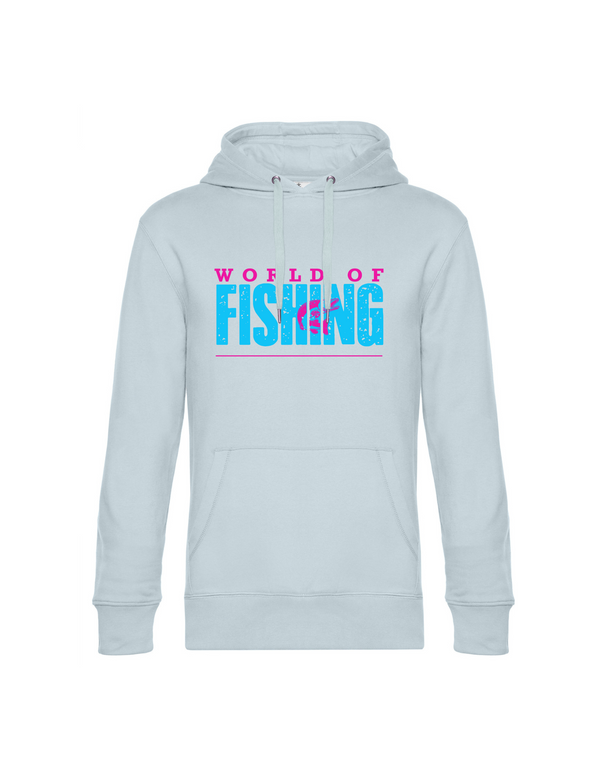 Hoodie Herren "World of Fishing" - Hecht