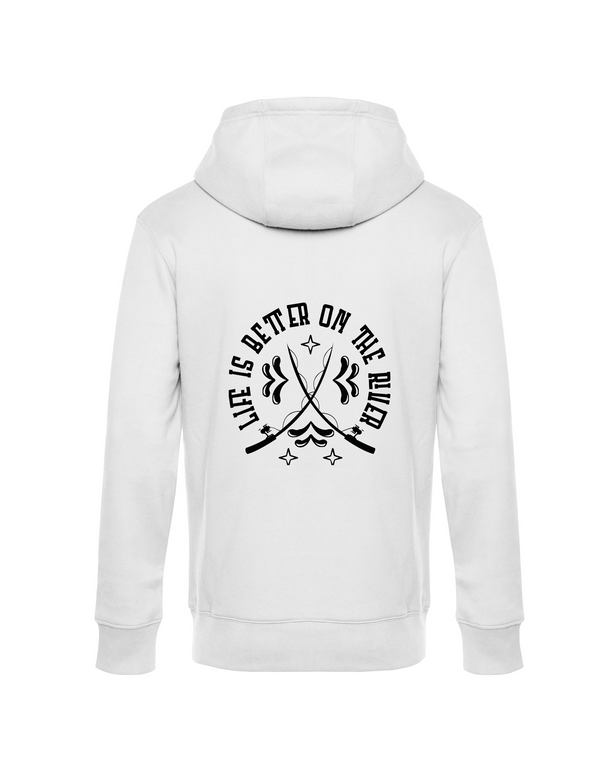 Zip-Hoodie Herren "Life is better on the river"