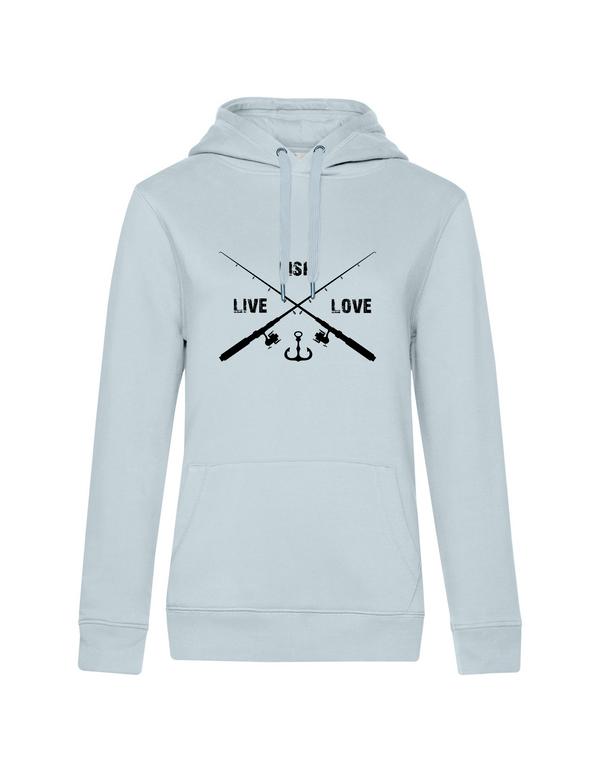 Hoodie Damen "Live.Love.Fish"