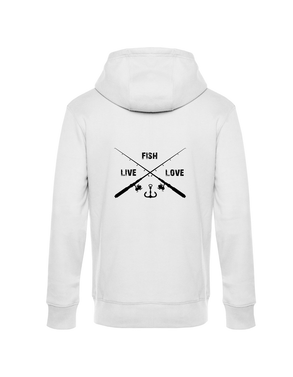 Zip-Hoodie Herren "Live.Love.Fish"