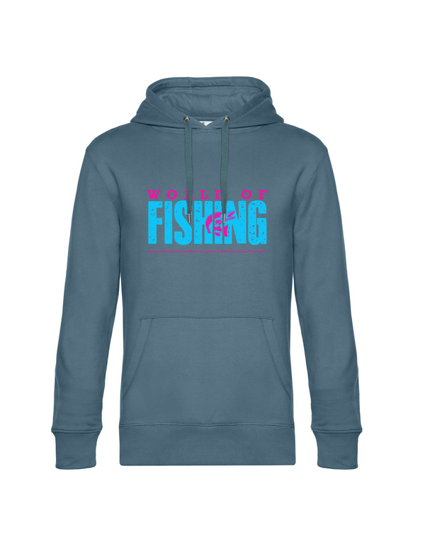 Hoodie Herren "World of Fishing" - Hecht