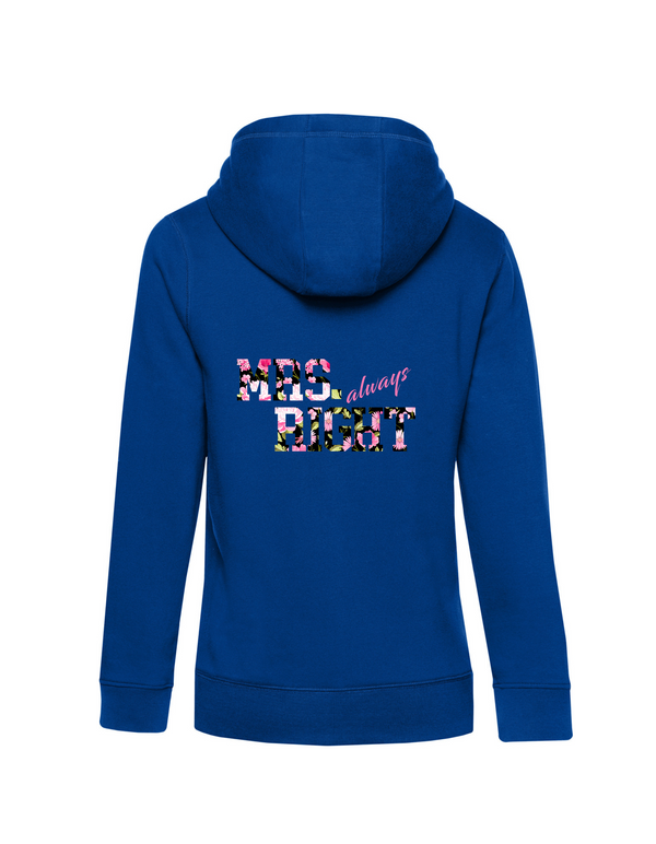 Zip-Hoodie Damen "Mrs. (always) Right"