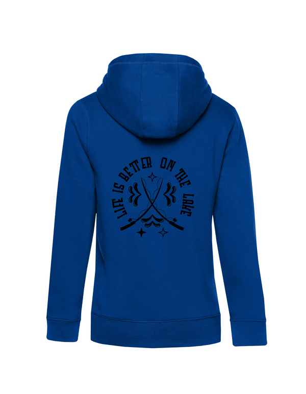 Zip-Hoodie Damen "Life is better on the lake"