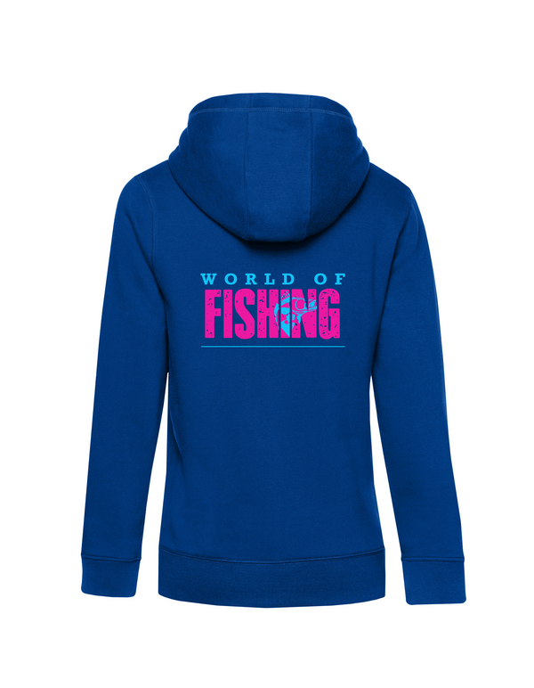 Zip-Hoodie Damen "World of Fishing" - Zander