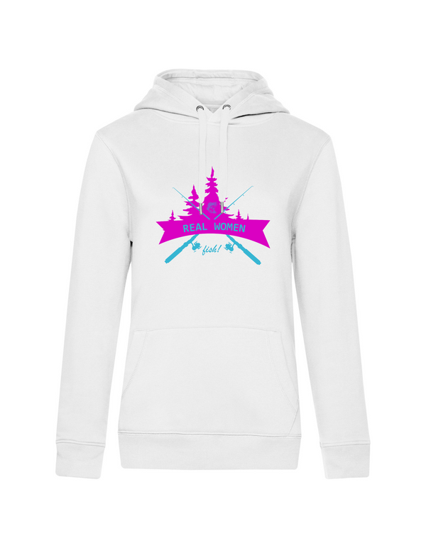 Hoodie Damen "Real women fish" - Barsch