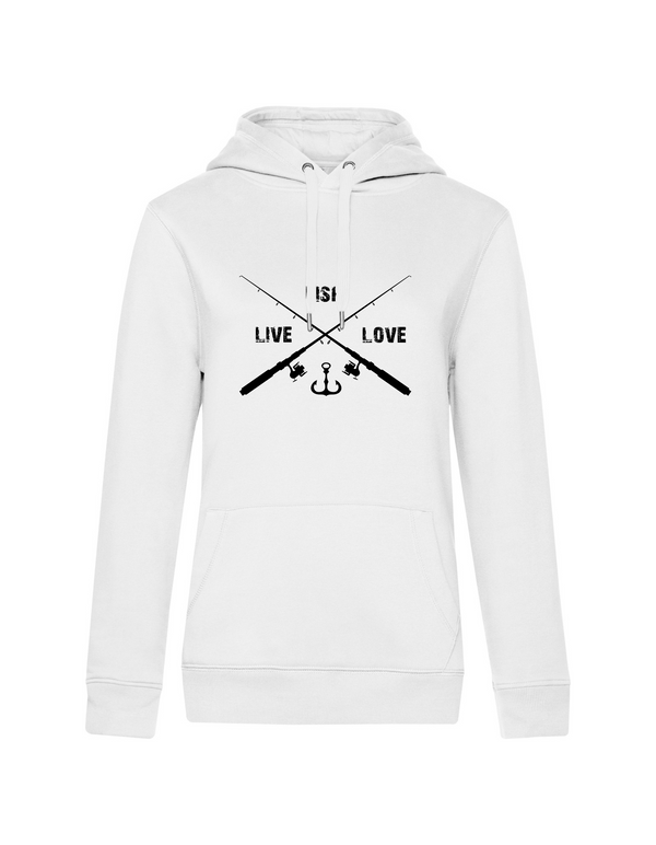 Hoodie Damen "Live.Love.Fish"