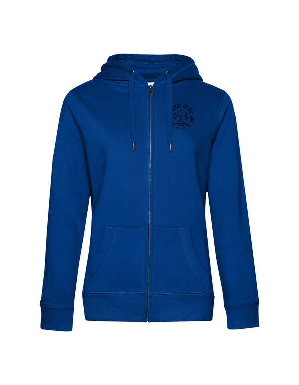 Zip-Hoodie Damen "Life is better on the lake"