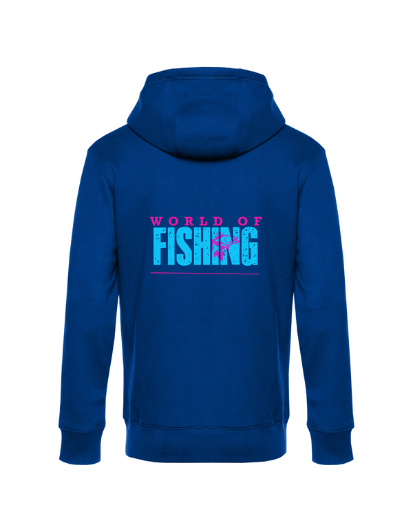 Zip-Hoodie Herren "World of Fishing" - Zander