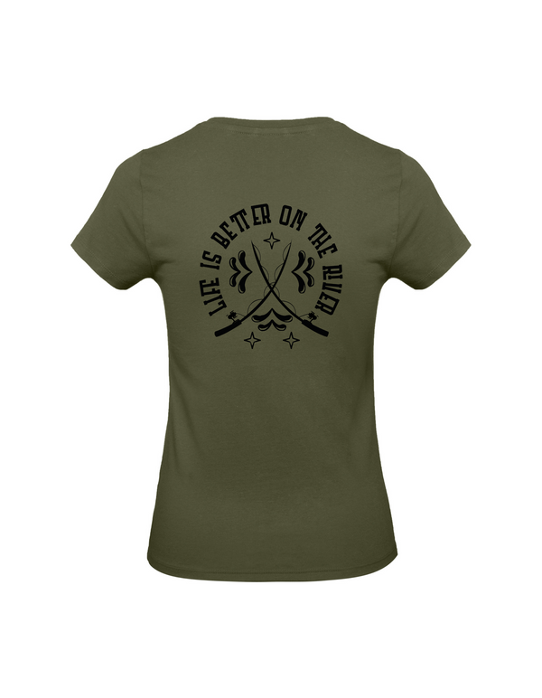 T-Shirt Damen "Life is better on the river"