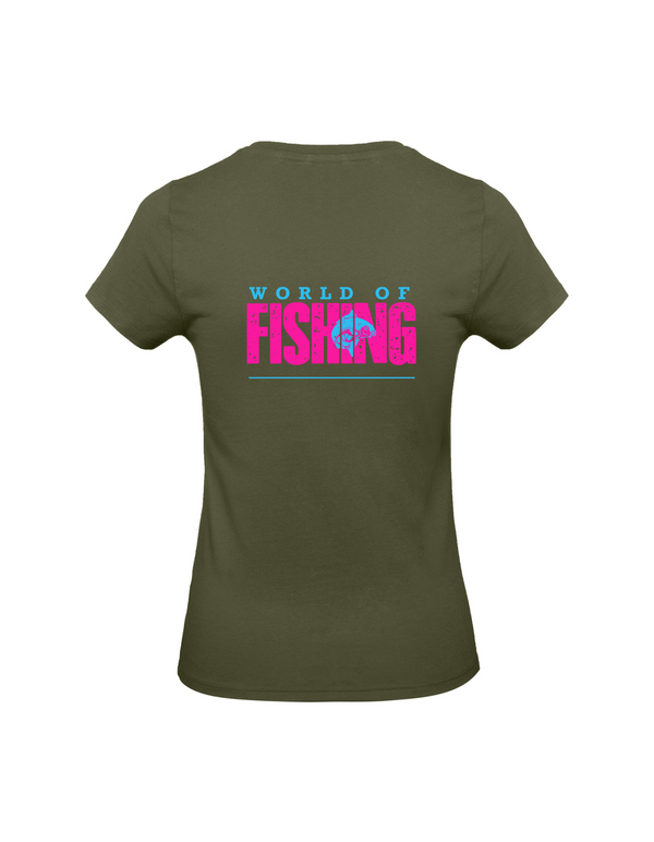 T-Shirt Damen "World of Fishing" - Karpfen