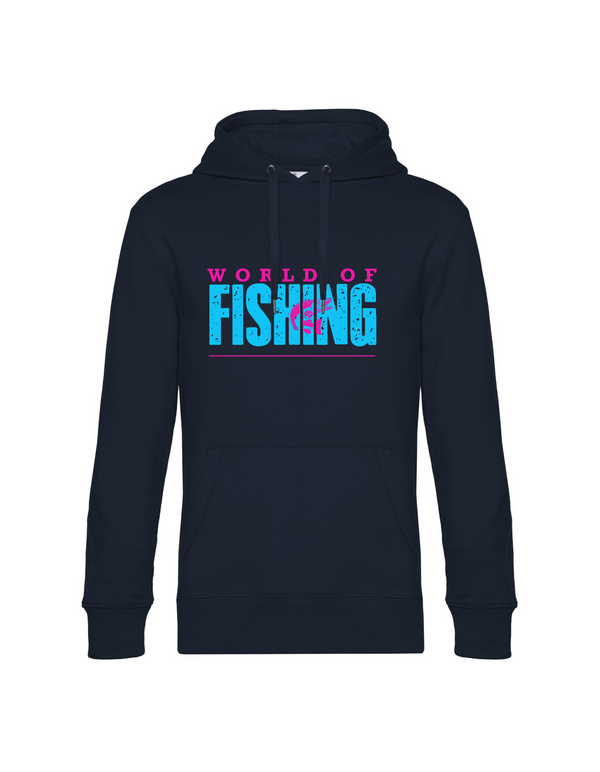 Hoodie Herren "World of Fishing" - Hecht