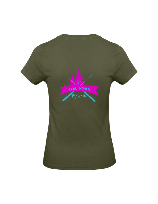 T-Shirt Damen "Real women fish" - Zander