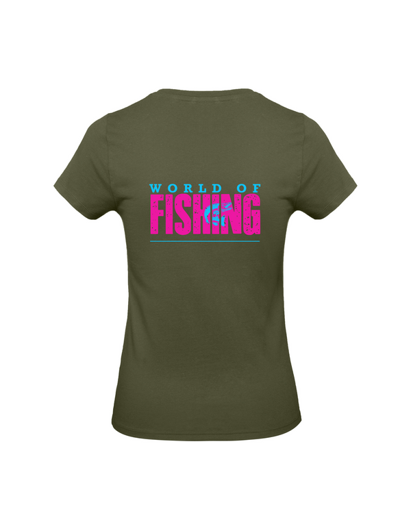 T-Shirt Damen "World of Fishing" - Hecht