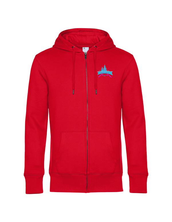 Zip-Hoodie Herren "Real men fish" - Hecht