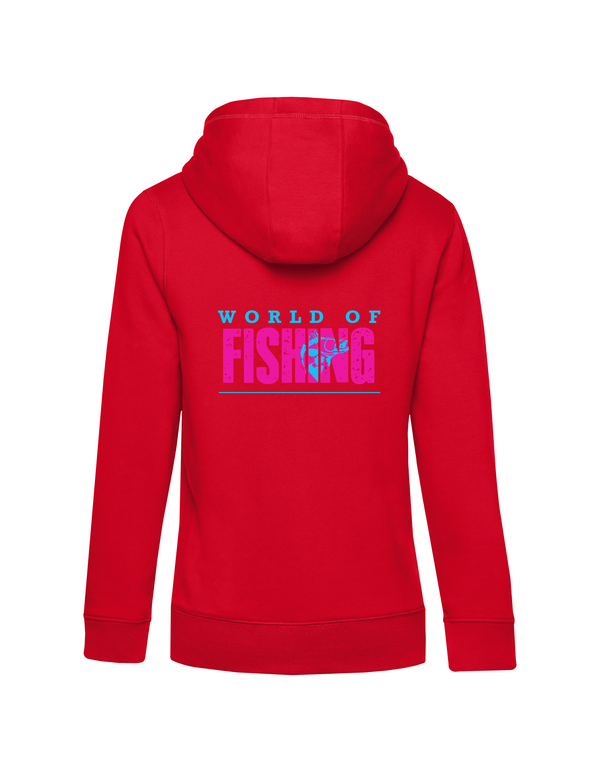 Zip-Hoodie Damen "World of Fishing" - Zander