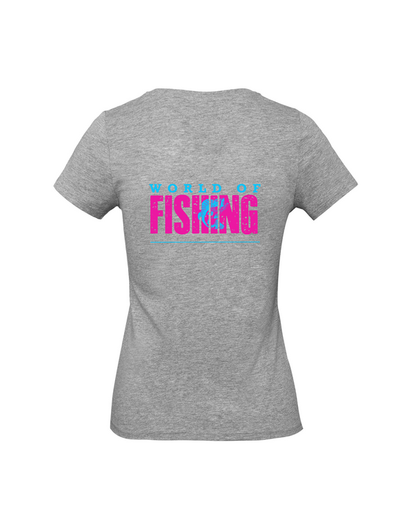 T-Shirt Damen "World of Fishing" - Barsch