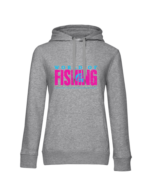 Hoodie Damen "World of Fishing" - Hecht