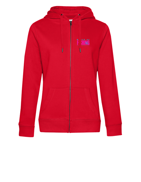 Zip-Hoodie Damen "World of Fishing" - Wels