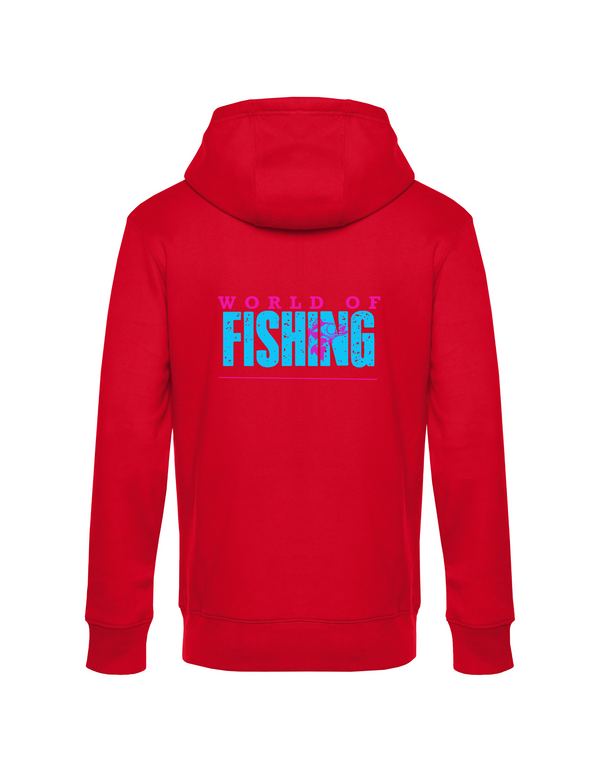 Zip-Hoodie Herren "World of Fishing" - Zander