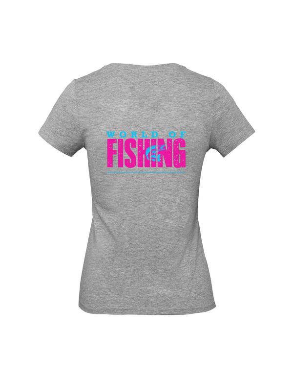 T-Shirt Damen "World of Fishing" - Hecht