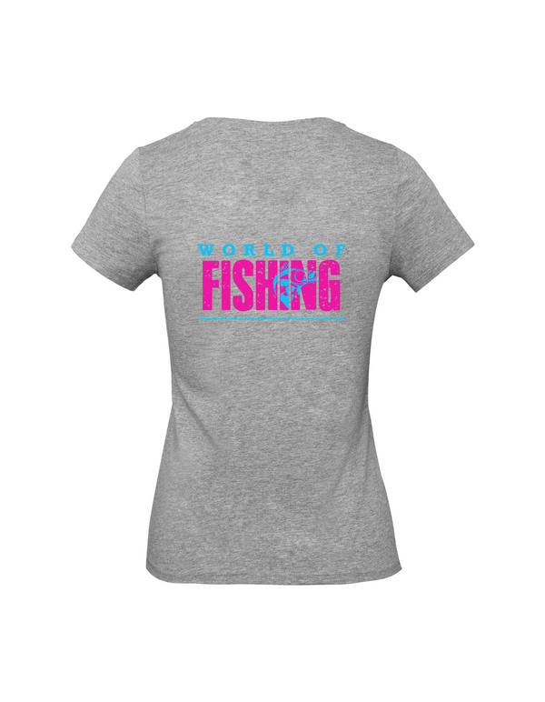 T-Shirt Damen "World of Fishing" - Zander