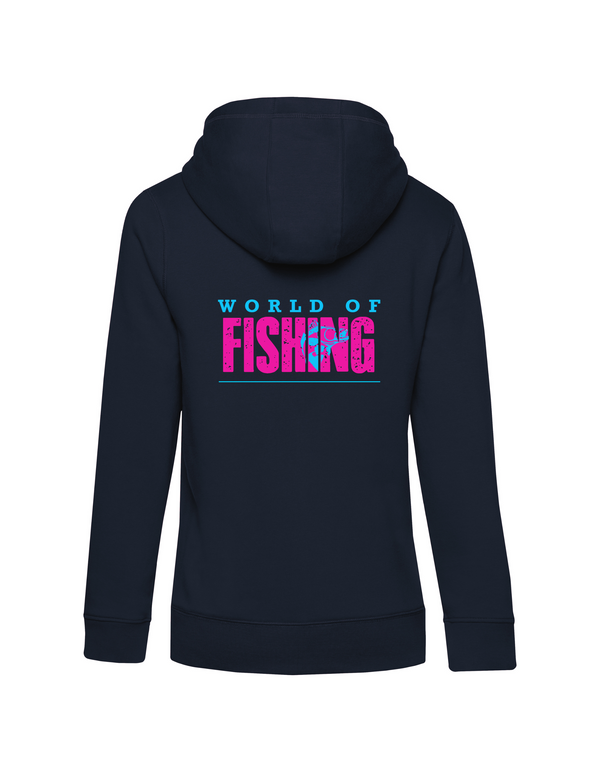 Zip-Hoodie Damen "World of Fishing" - Zander