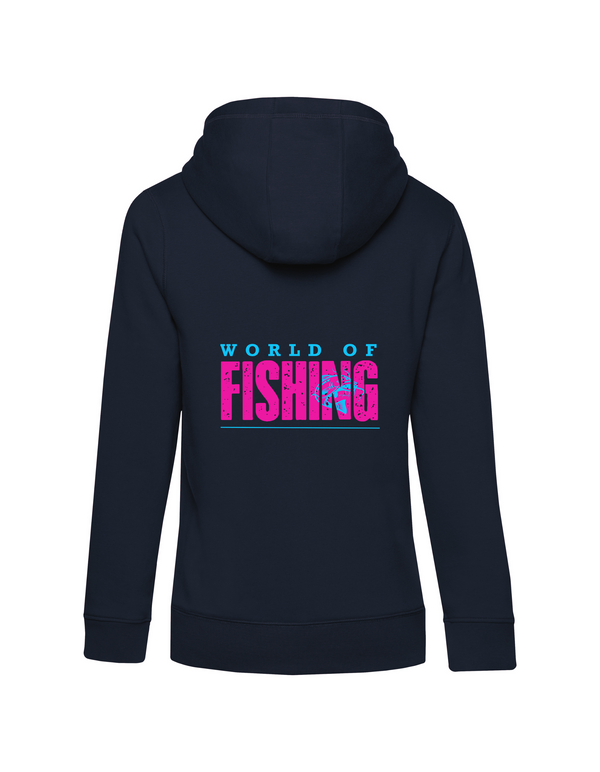 Zip-Hoodie Damen "World of Fishing" - Wels