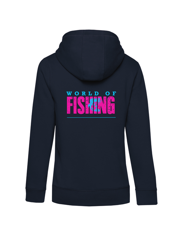 Zip-Hoodie Damen "World of Fishing" - Barsch