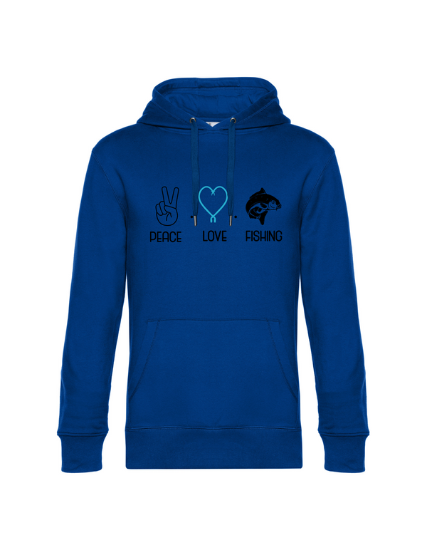 Hoodie Herren "Peace.Love.Fishing" - Karpfen