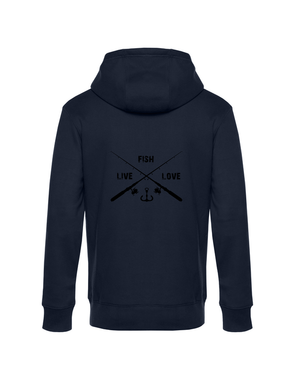 Zip-Hoodie Herren "Live.Love.Fish"