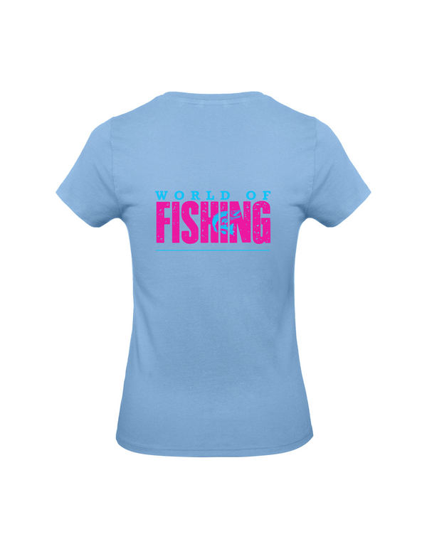 T-Shirt Damen "World of Fishing" - Hecht