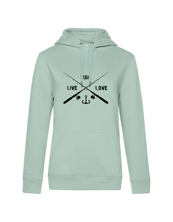 Hoodie Damen "Live.Love.Fish"