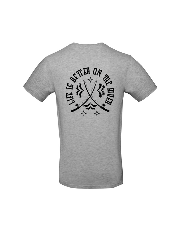 T-Shirt Herren "Life is better on the river"