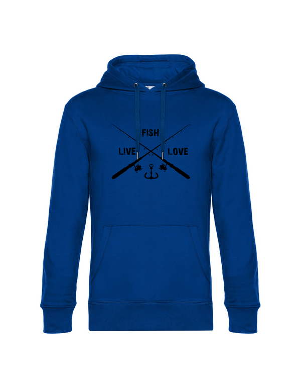 Hoodie men "Live.Love.Fish"