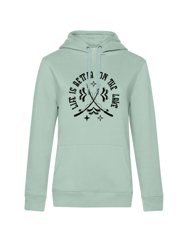 Hoodie Damen "Life is better on the lake"