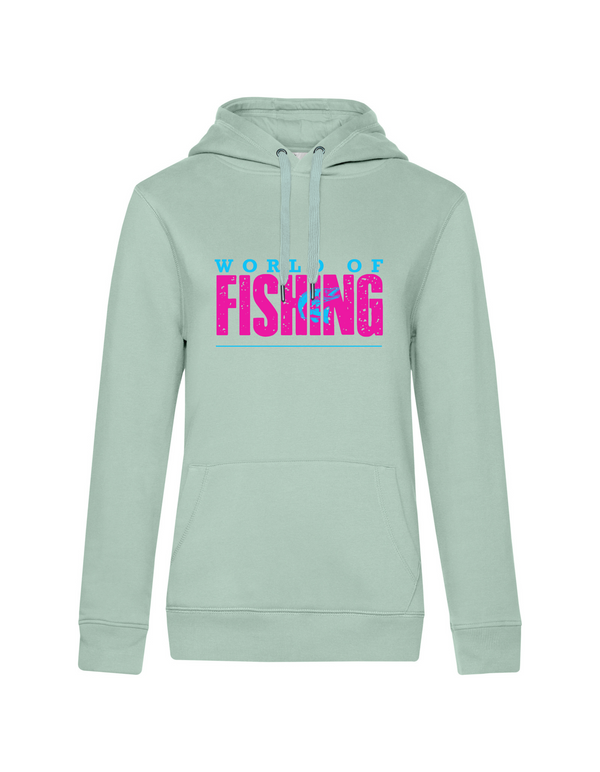 Hoodie Damen "World of Fishing" - Hecht