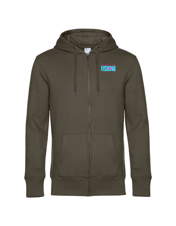 Zip-Hoodie Herren "World of Fishing" - Karpfen